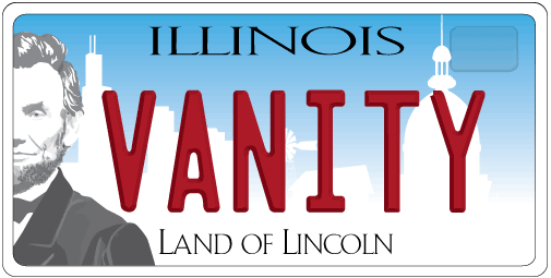 vanity license plate