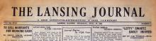 Lansing Journal Newspaper (historical issues)